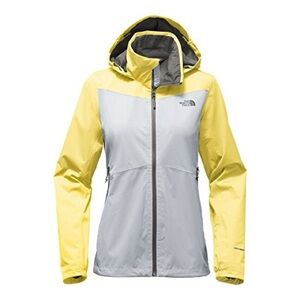 TNF Resolve Plus Rain Jacket yellow grey